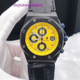Moissanite AP Wrist Watch 25770ST Precision Steel Modified Electroplated Black Royal Oak Offshore Series Automatic Mechanical Mens Watch