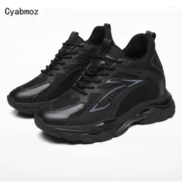 Casual Shoes Style For Men 8cm 10cm Inner Height Increasing Comfortable Sports Super High Heels Male Sneakers