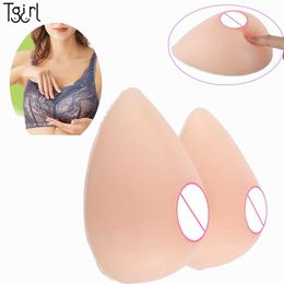Breast Pad Tgirl Sticky Boobs Upgrade Water Drop Silicone Prosthetic Post-operative Breast Pads Crossdresser Transgender Fake Boobs 240330