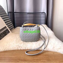 BottegVeneta Tote Bags Sardine Designer Bags Sardine Bag Woven Bag Real Leather Bag Grey Bag Dumpling Bag Female Cross Body Bag Crescent Bag Te have logo HBB14A