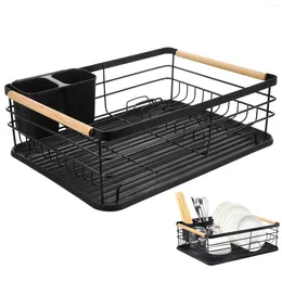 Kitchen Storage Iron Rack Clothes Drying Plate Metal Dish Large Organizer Dishes For Counter Pp Sink Baby Racks