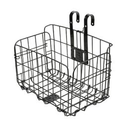 Bike Basket Foldable Metal Adjustable Bicycle Front Rear Wire Storage Hanging Cargo Rack 240329