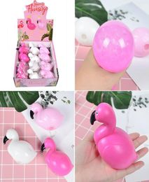 Flamingo Anti Stress Grape Ball Funny Gadget Vent Toys Stres Autism Mood Relief Hand Wrist Squeeze Kid Toy 3 colors6110180