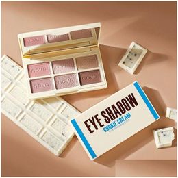 Eye Shadow N Chocolate Eyeshadow Palette 6 Colour Silky Naked Waterproof Easy To Wear Shimmer Matte Coloris Makeup Palettes Drop Delive Dhxle