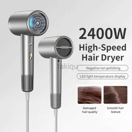 Hair Dryers Professional High Speed Ionic Hair Dryer 2400W Strong Wind Constant Temperature Hair Care Hair Dryers for Salon Home Travel 240401