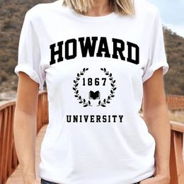 Howard University 1867 Women T Shirts Cotton Trendy Graphic Tee Gothic College Fashion Tshirt Y2k Kawaii Vintage Clothing Female 240401