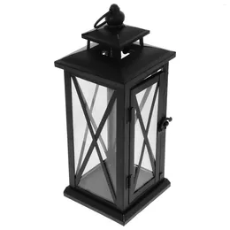 Candle Holders Windproof Holder Home Decor Storm Lantern Candlestick Lighthouse Outdoor