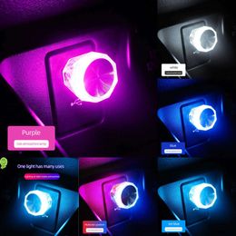 2024 Car Mini USB LED Ambient Light Decorative Atmosphere Lamps For Interior Environment Auto PC Computer Portable Light Plug Play