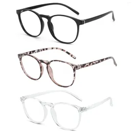 Sunglasses Round Frame Blue Light Blocking Glasses For Women Men Transparent Computer Trending Protection Eyeglasses