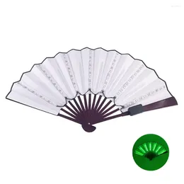 Decorative Figurines Fan Foldable 12v 8 Inch With Led Light Strong Hinge Glowing Effect For Ktv Bar Club Decoration