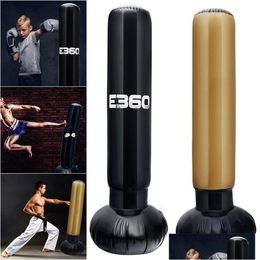 Sand Bag Boxing Punch Inflatable Kickboxing -Standing Fitness Target Stand Sandbag For Relieve Sport Bb55 Drop Delivery Sports Outdoor Dhzrw