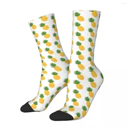 Men's Socks Funny Crazy Compression Sock For Men Pineapple Fruit Harajuku Party Happy Quality Pattern Printed Boys Crew Casual