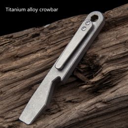 Tools Pry Bar with Keychain Hole Multitool Tool Pocket Tool Pry Bar Bottle Opener Outdoor Tool with Pocket Clip Dropshipping