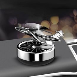 Car Helicopter Air Freshener Solar Power Plane Fragrance Diffuser Ornament Dashboard Perfume Decoration Hot Sale Car Helicopter