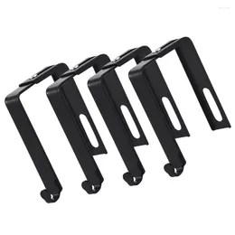 Hooks 4 Pcs Door Storage Hanger Coat Hanging Holder Metal Garage Adjustable Cubicle Iron Closet Clothes