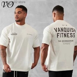 Men's T-Shirts Mens Retro Plus Size T-shirt Summer New Sports Cotton Round Neck Short Slved Jogger Running Training T-shirt T240401