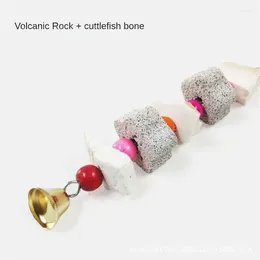 Other Bird Supplies Grinding Stone Vibrant Cuttlefish Bone Skewers Millstone Non-toxic 11-20cm Molar Colourful