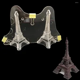 Baking Tools DIY 3D Eiffel Tower Shaped Plastic Chocolate Mould Cake Decorating Moulds Pastry Mould Candy Jelly