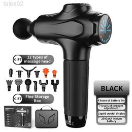 Massage Gun Full Body Massager Hand Held Cordless Sports Fascia New Wireless Muscle 12 Heads yq240401