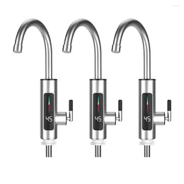 Kitchen Faucets Electric Water Heater Faucet 3000W Instant Heating LCD Digital Cold Mixer Tap Bathroom Supplies