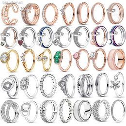 Designer Ring For Women Authentic fit dora rings charms charm Heart Crown Rose Gold Crystal Sparkling Love Heart