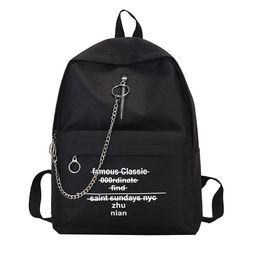 Designer Bag Halloween Lanboli Book Print Solid Zipper Fashion Women New Designer- Letter Versatile Chain Backpacks Backpack Trend Ghqrm