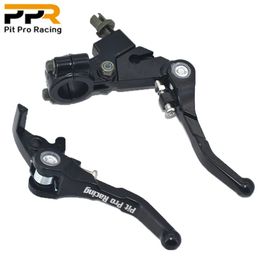 140cc 125cc 110cc Pit Dirt Bike Chrome Folding Clutch Brake Lever For 78 Handle Bar Fit Atomik Dhz Ber BSE 240318