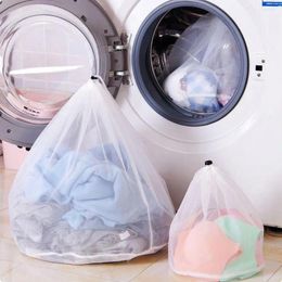 Laundry Bags 3pcs/set Mesh Bag Foldable Washing Machine Shoes Ravel Storage Organiser Dirty Bra Socks Underwear Polyester