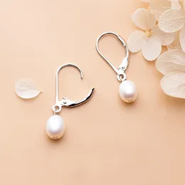 Dangle Earrings MloveAcc 925 Sterling Silver Elegant Glittering Pearl Drop For Women Jewelry Brincos