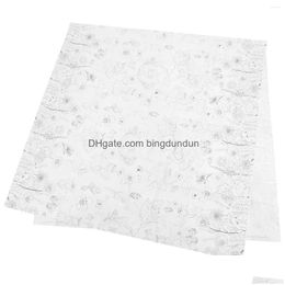 Table Cloth Flower Fairy Tablecloth Restaurant Birthday Paper Decor Accessories Scene Layout Prop Printing Drop Delivery Home Garden T Dhkoy