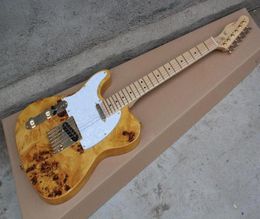 wholOKale new style Left Handed Vintage yellow electric Guitar with Golden hardware 15148450708