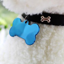 Dog Apparel Legendog Pet ID Tag Blank Stainless Steel Creative Name Cat For Puppies Charm Bone Puppy Accessory