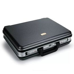 ABS Password Box Business Aluminium Alloy Briefcase Tools Instruments Case Pack Information Tool Travel Bag 240320