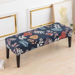 Chair Covers Printed Bench Stretch Spandex Elastic Slipcover Seat Protector Cushion Slipcovers For Living Room Bedroom