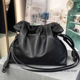 Shoulder Bag Crossbody Designer Bags Flamenco Women Handbag Bags Cow Leather Cloud Bags Luxury Lucky Bag Mini Cowhide Pull Rope Fold Bucket Shoulder Bags K01 717