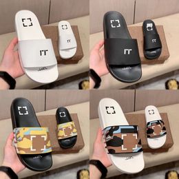 Off Sandale Luxury Shoes Designer Sandale Rubber Off Tazz Slipper Man Off Summer Beach Lady Mule White Yellow Flat Heel Woman Shoe Office Sandal Sliders 1311