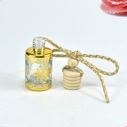 Diffusers Essential Oils Empty Wooden Bottle Lid Car Hanging Accessories Perfume Bottles Cotton Air freshener