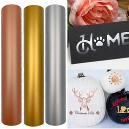 Window Stickers Gold HTV Heat Transfer VinylRoll PU On For Silhouette Easy To Cut T Shirts