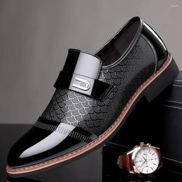 Dress Shoes Men Formal Leather Luxury Fashion Groom Wedding Oxford Plus Size 38-48