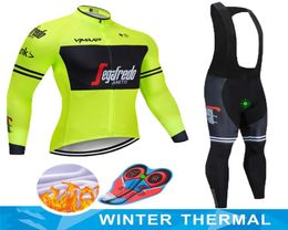 TREKKING 2019 Winter Thermal Fleece Warm Cycling Jersey Set Thermal Cycling Clothing Mtb Riding Clothing Ropa Ciclismo4002357