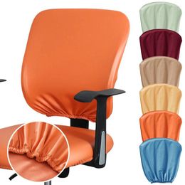 Chair Covers PU Leather Backrest Cover Computer Case Office Waterproof Split Dirt Resistant El Use Dustproof