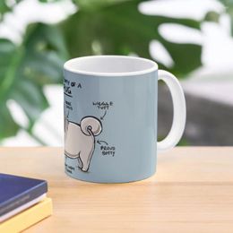 Mugs Anatomy Of A Pug Coffee Mug Ceramic Cup Cups For Tea
