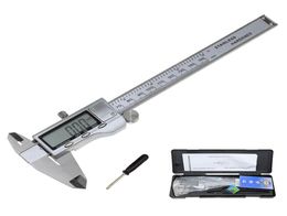 All metal stainless steel digital display electronic vernier Calliper 0150MM 200mm 300mm with depth measuring rod8661442