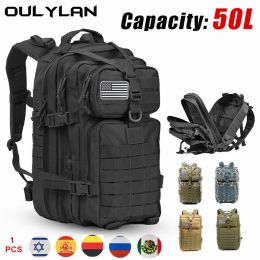 Bags Oulylan Men Army Military Tactical Backpack 1000D Nylon 30L 50L Softback Outdoor Waterproof Rucksack Hiking Camping Hunting Bags