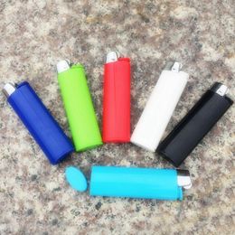 Colourful Smoking Cartridge Plastic Herb Tobacco Pill Holder Stash Case Portable Seal Storage Bottle Snuff Pocket Container Lighter Camouflage Hidden Box DHL