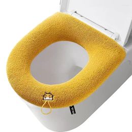 Toilet Seat Covers Cover Pad Strong Warm Non Slip Reusable Warmer Stretchable Bath Accessory