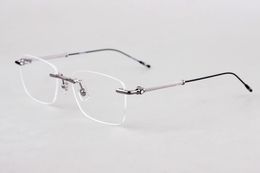 Sunglasses Frames Men's Prescription Glasses Frame Fashionable Women's Reading Ultra Light Pure Titanium Frameless 0038