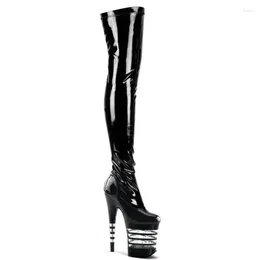 Dance Shoes 20cm Women Over Knee Boots Spring And Autumn Thick Tall Dancing