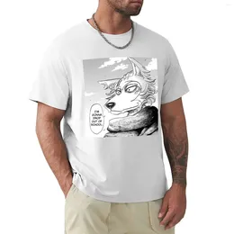 Men's Polos Beastars Anime Legosi T-shirt Heavyweights Customs Design Your Own Mens Graphic T-shirts Hip Hop