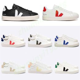 2024 Fashion French Brazil Green Low-carbon Life V Organic Cotton Flats Platform Sneakers Women Casual Classic White Designer Shoes Mens Loafers 36-45 Z41